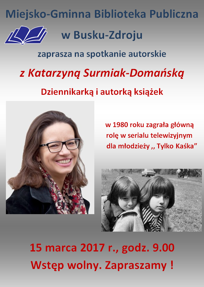Spotkanie autorskie z Katarzyną Surmiak-Domańską