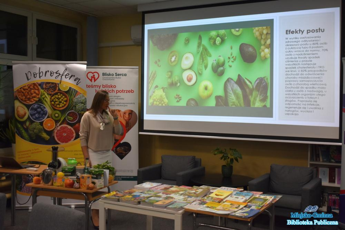 Autofagia - spotkanie w bibliotece w ramach projektu „Dobrosfera”