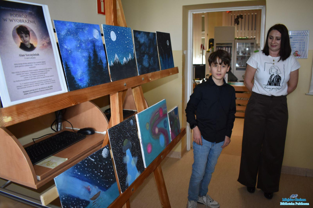 Podróż w wyobraźnię – niezwykły wernisaż młodego artysty