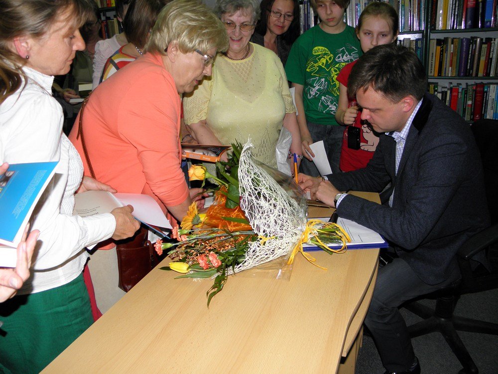 Szymon Hołownia w naszej Bibliotece