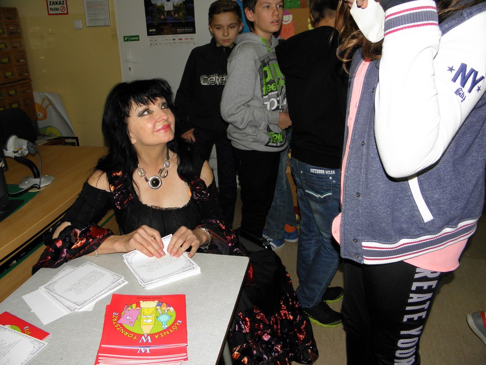 Elżbieta Bednarczyk  gościem biblioteki.