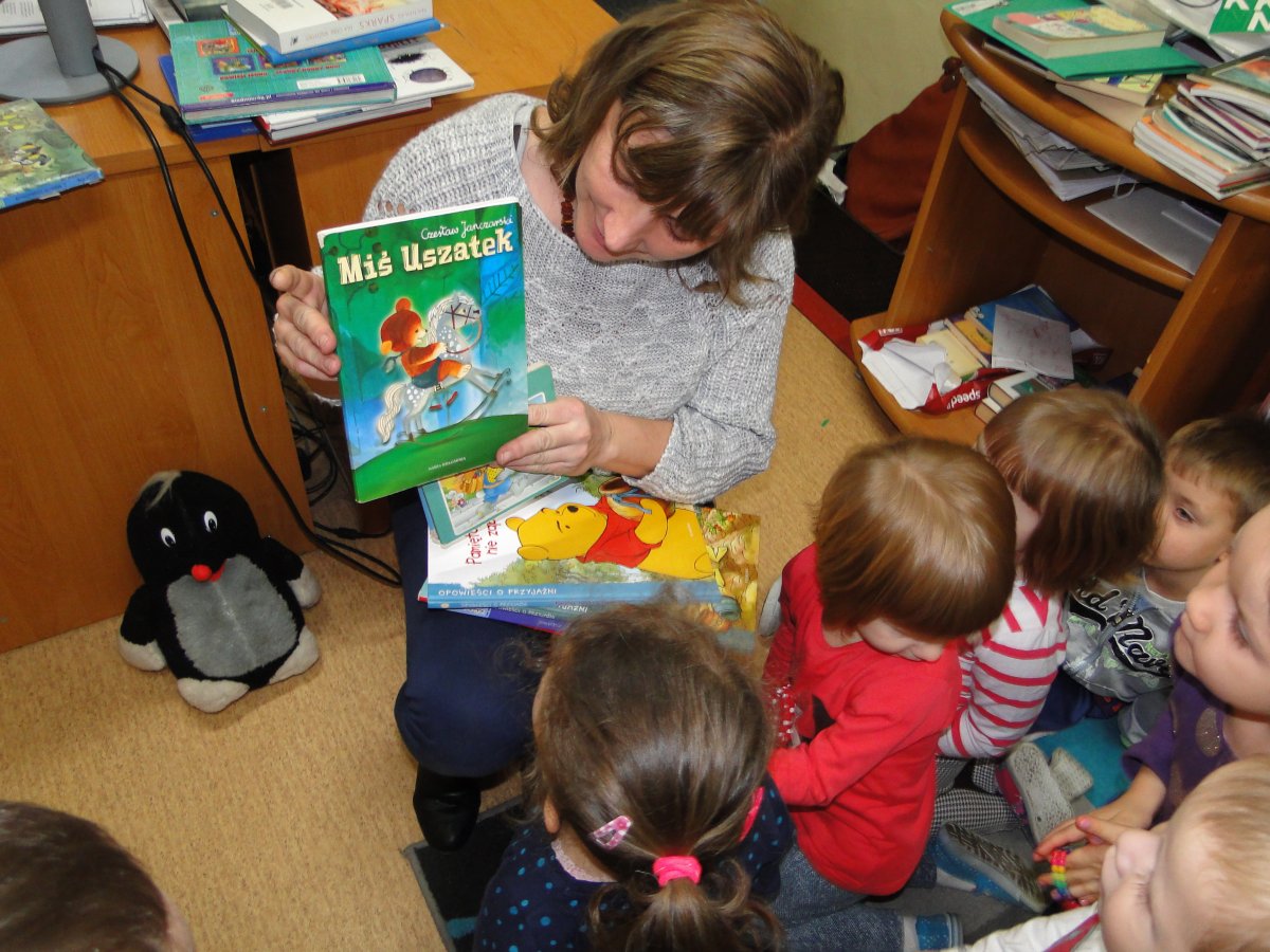 Światowy Dzień Pluszowego Misia w Filii Bibliotecznej w Szańcu.