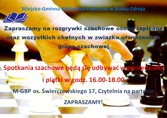Spotkania grupy szachowej.