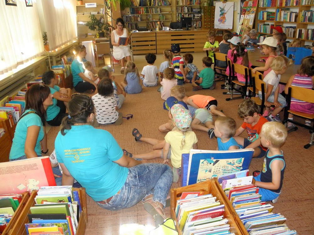 Sierpniowe harce "Słoneczka" w Bibliotece