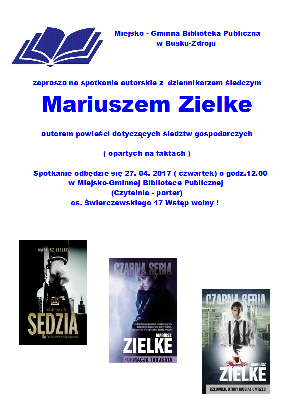 Spotkanie z dziennikarzem śledczym Mariuszem Zielke