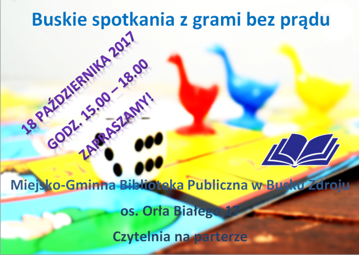 Zapraszamy na rozgrywki gier planszowych.