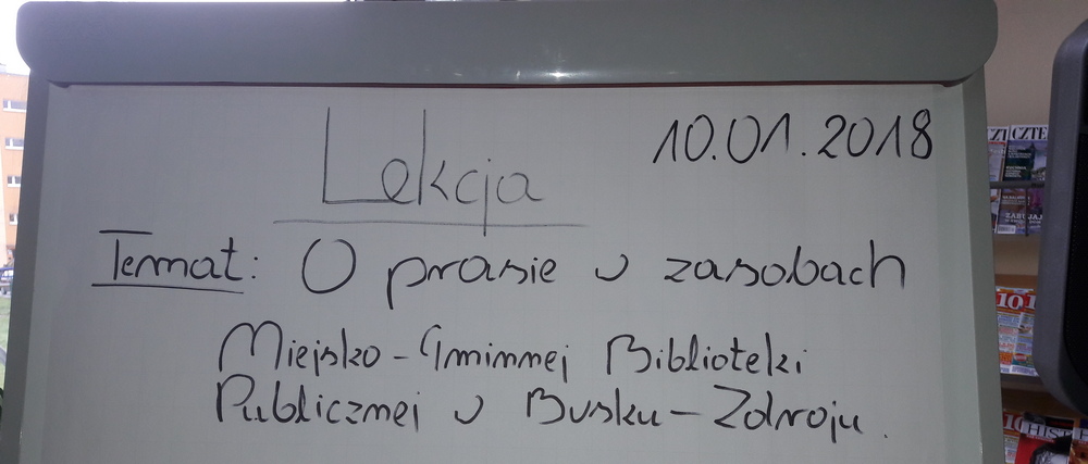 O prasie w zasobach MGBP w Busku – Zdroju.