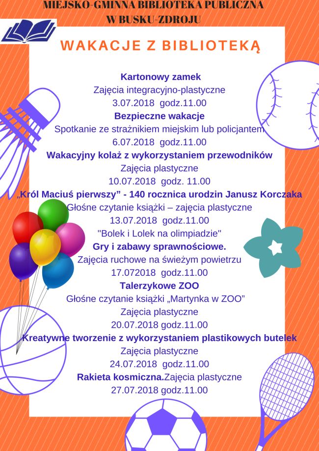 Wakacje z biblioteką.