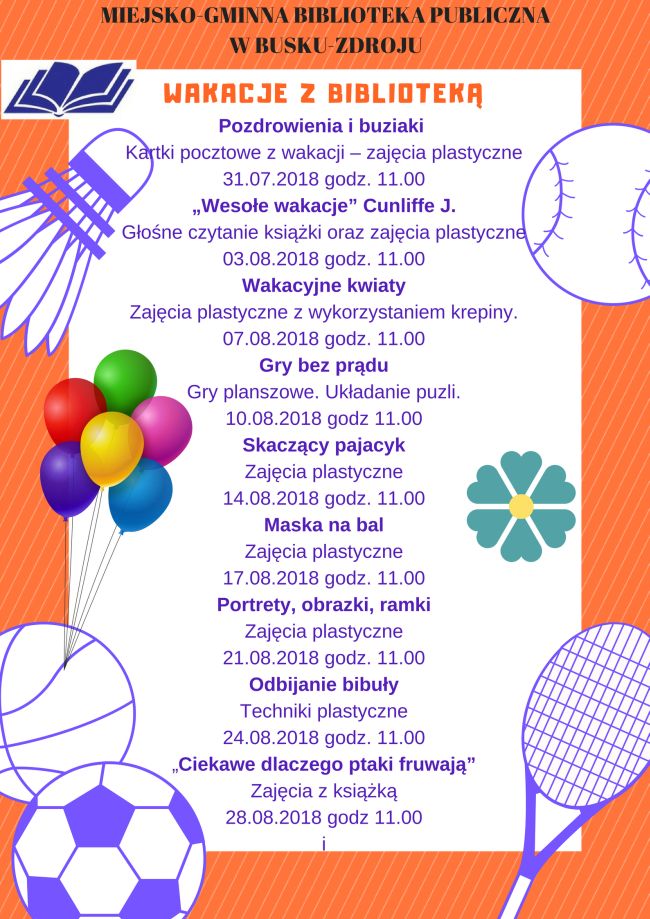 Wakacje z biblioteką.
