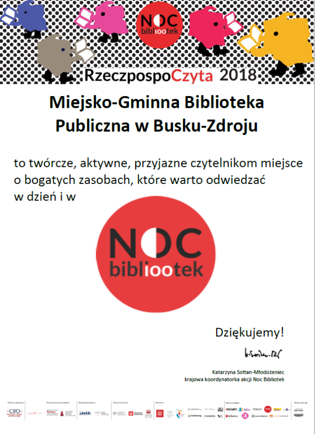 Noc Biblioteka 2018