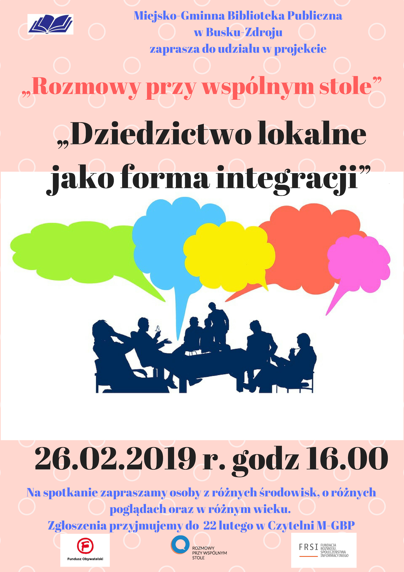 Rozmowy przy wspólnym stole – o dziedzictwie lokalnym jako formie integracji.