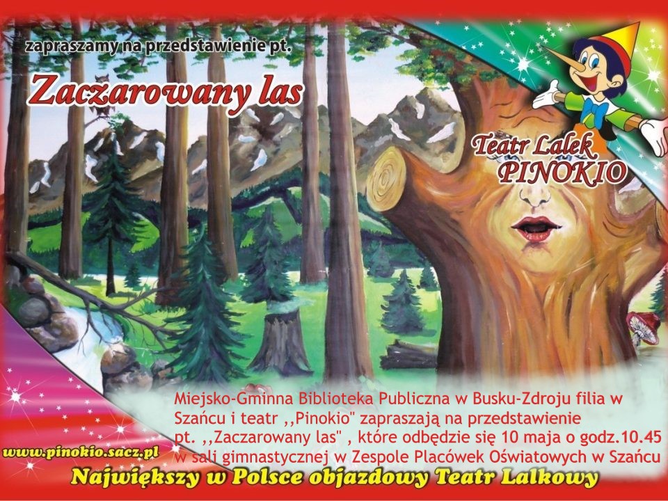 „Zaczarowany las” w filii bibliotecznej w Szańcu.