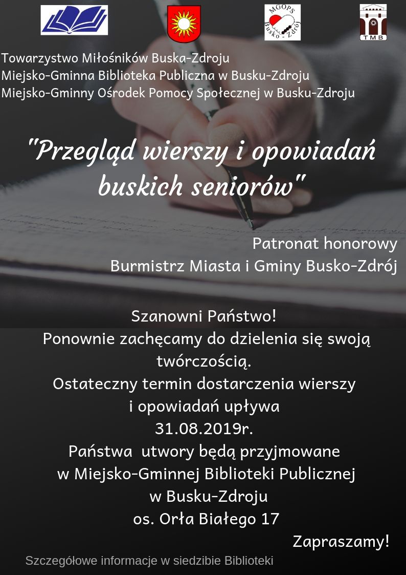 Przegląd wierszy i opowiadań Buskich Seniorów