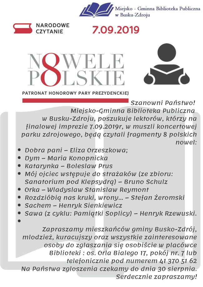 Narodowe Czytanie 2019