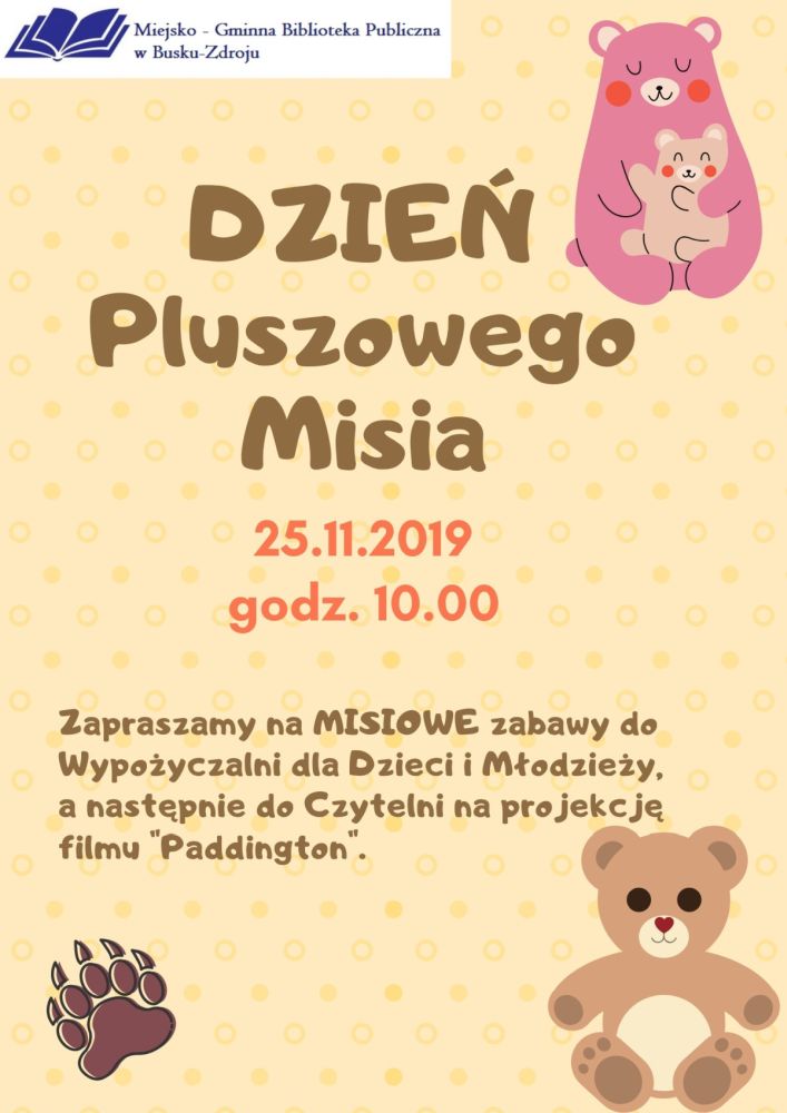 Dzień Pluszowego Misia