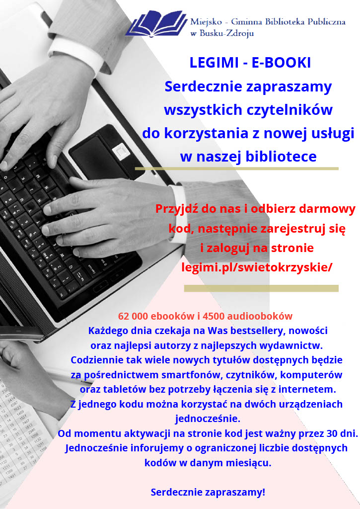 Zapraszamy po kody do Legimi