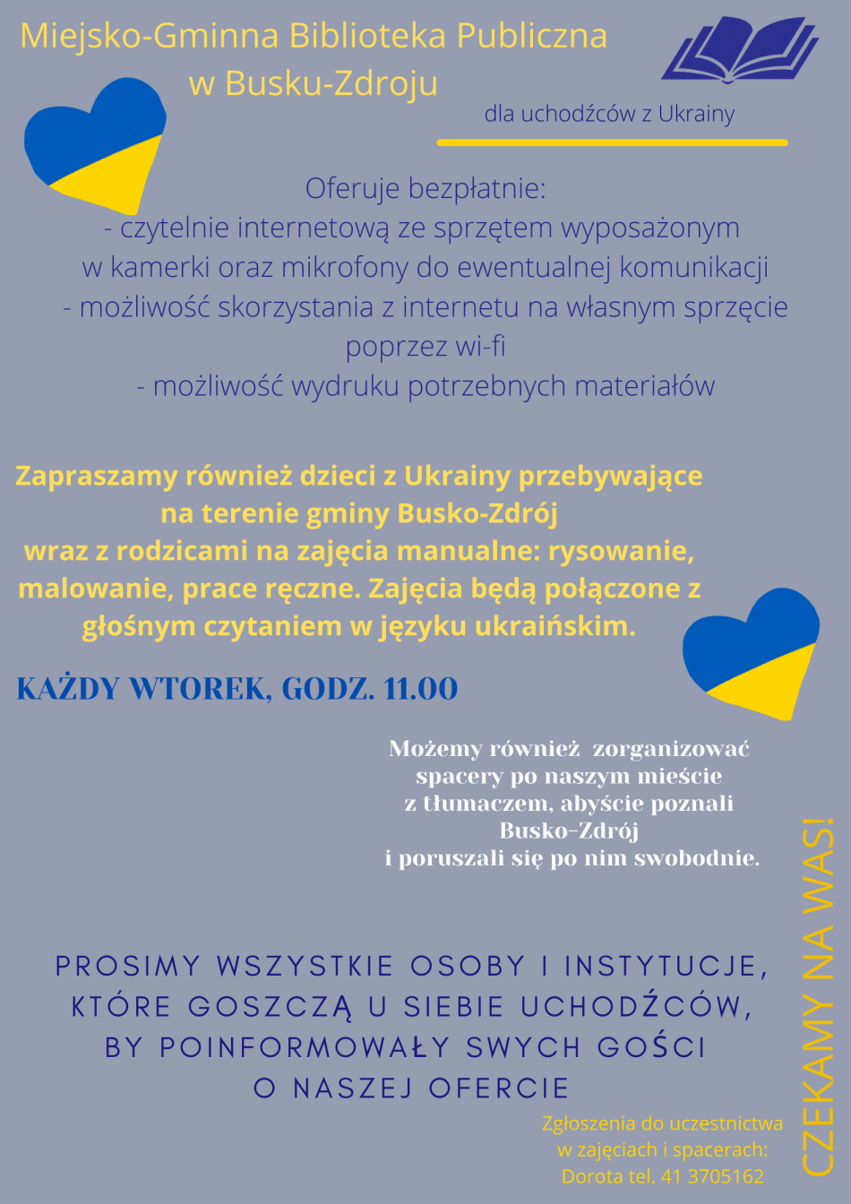 Zapraszamy gości z Ukrainy do biblioteki