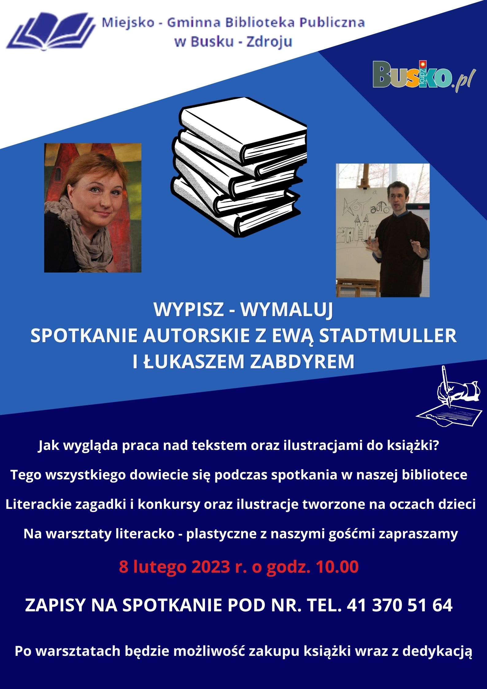 Zapraszamy na warsztaty do Miejsko - Gminnej Biblioteki Publicznej