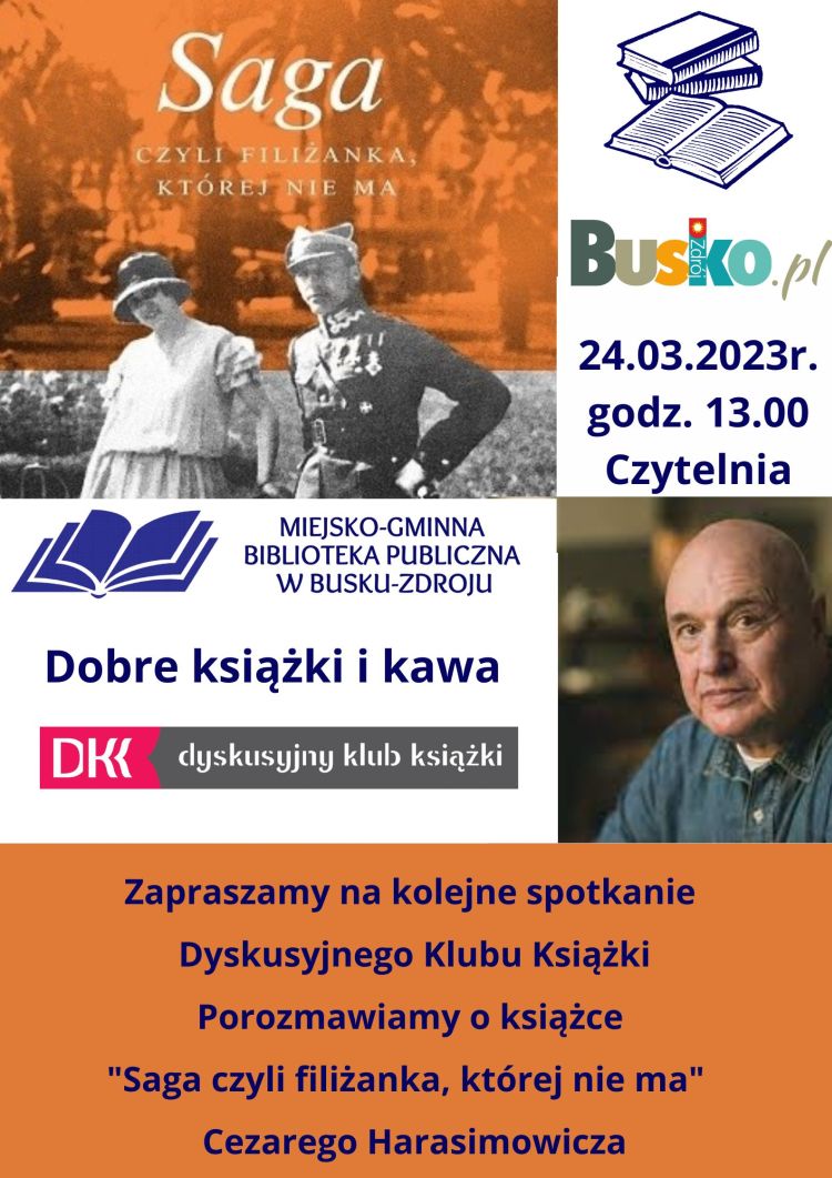 Zapraszamy na kolejne spotkanie Dyskusyjnego Klubu Książki.