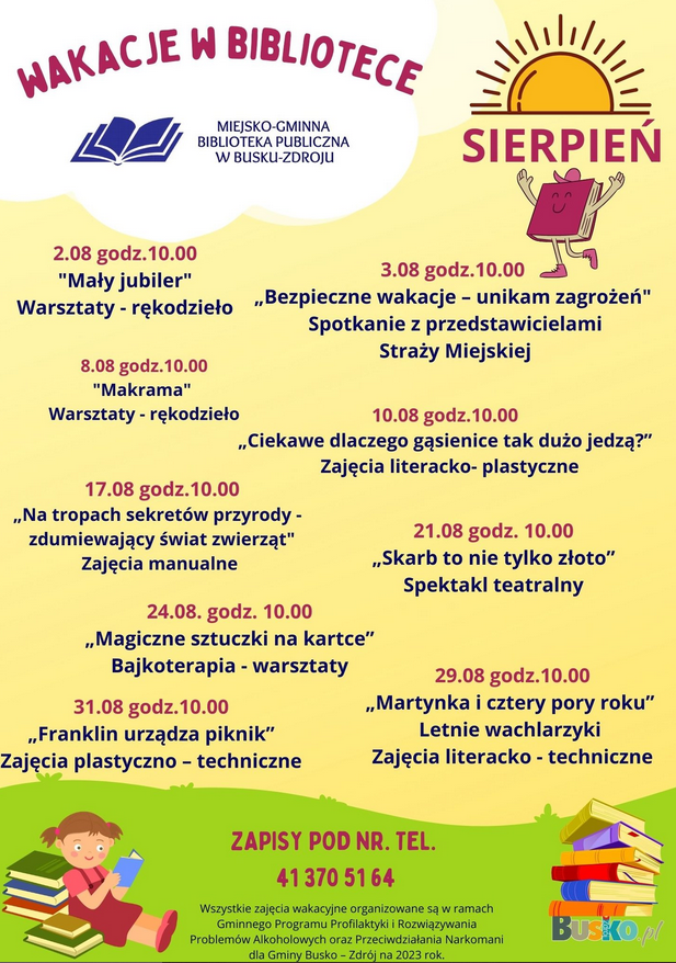 Sierpień w bibliotece
