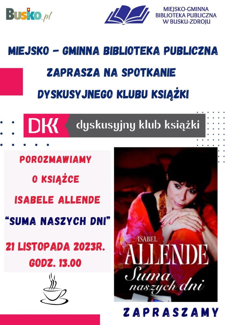 Kolejne spotkanie Dyskusyjnego Klubu Książki. Zapraszamy!