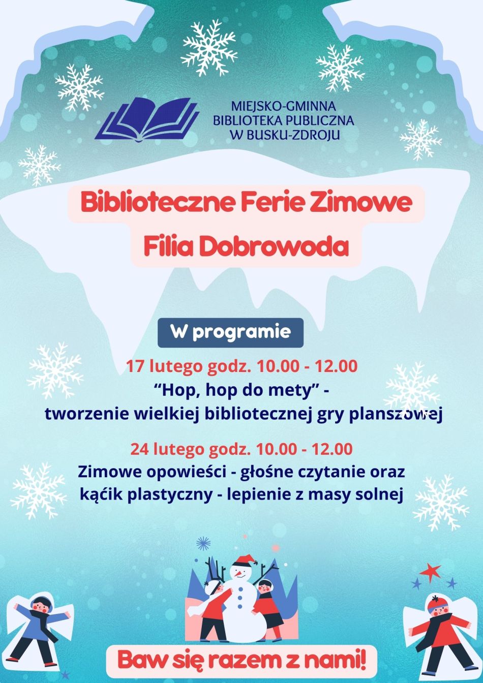 Ferie zimowe filia Dobrowoda