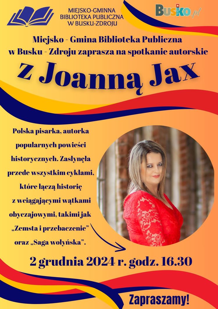 Spotkanie z Joanną Jax – literacka uczta, której nie można przegapić!
