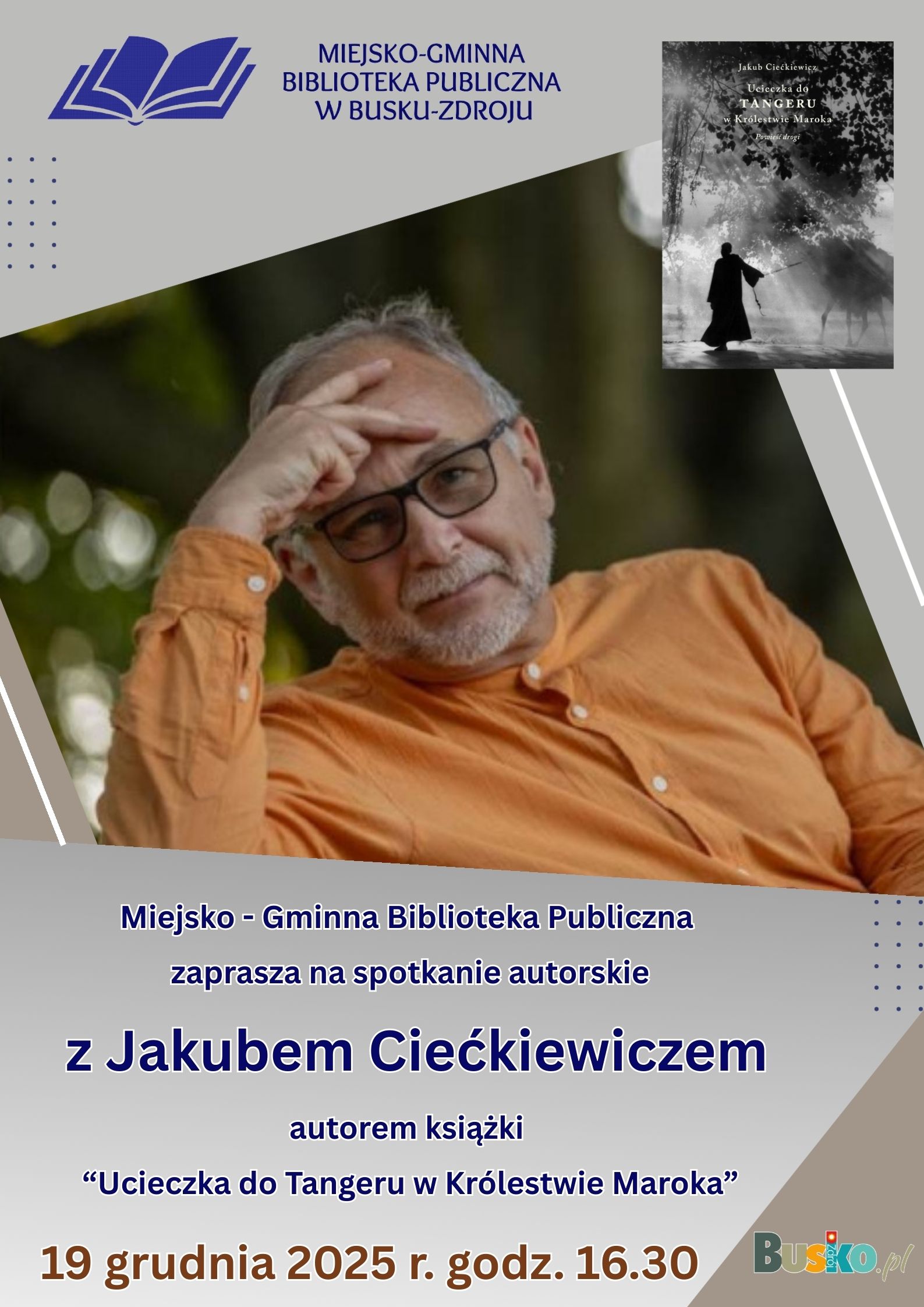 Zapraszamy na spotkanie autorskie z Jakubem Ciećkiewiczem