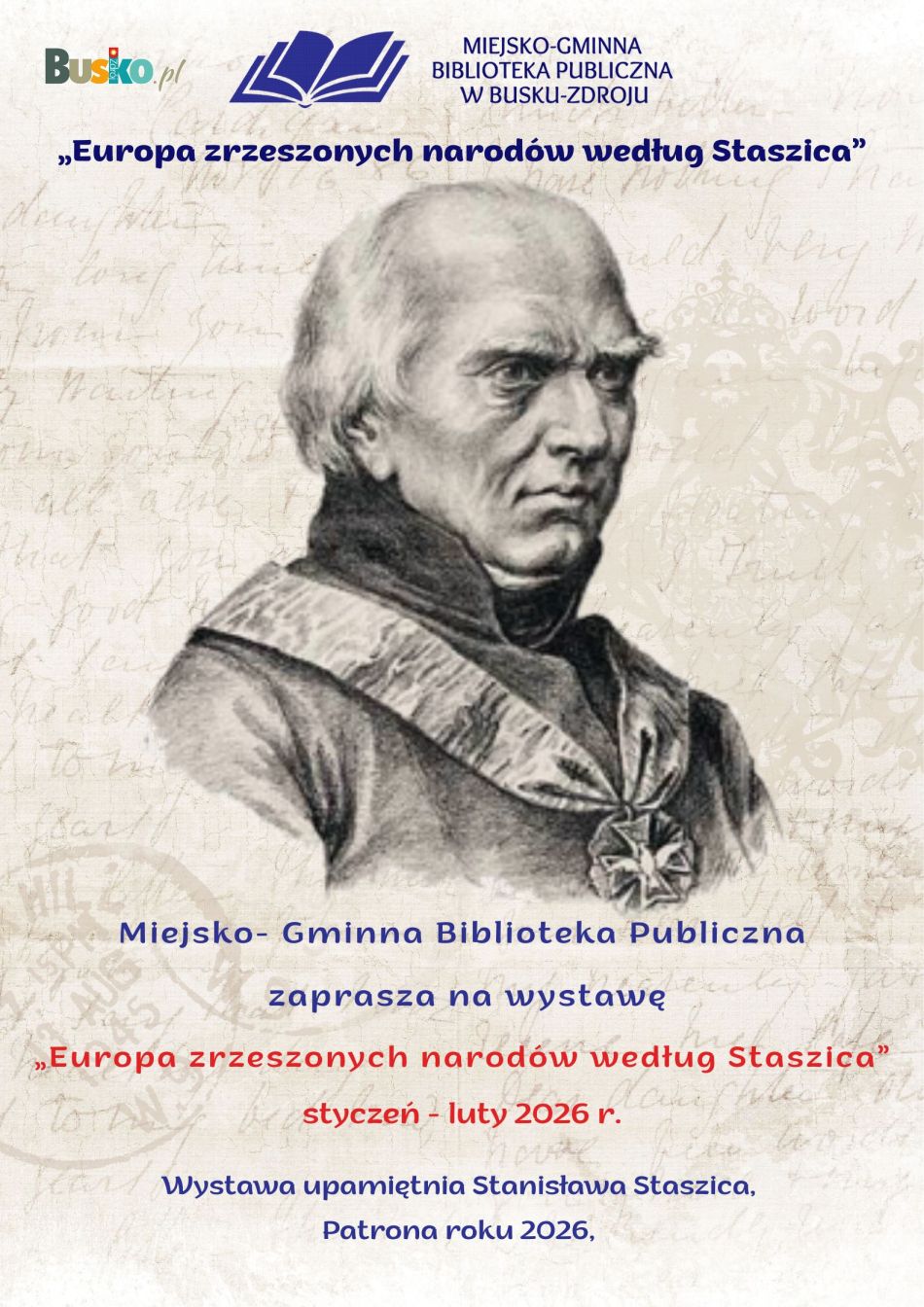 Europa zrzeszonych narodów według Staszica – wystawa w Miejsko – Gminnej Bibliotece Publicznej