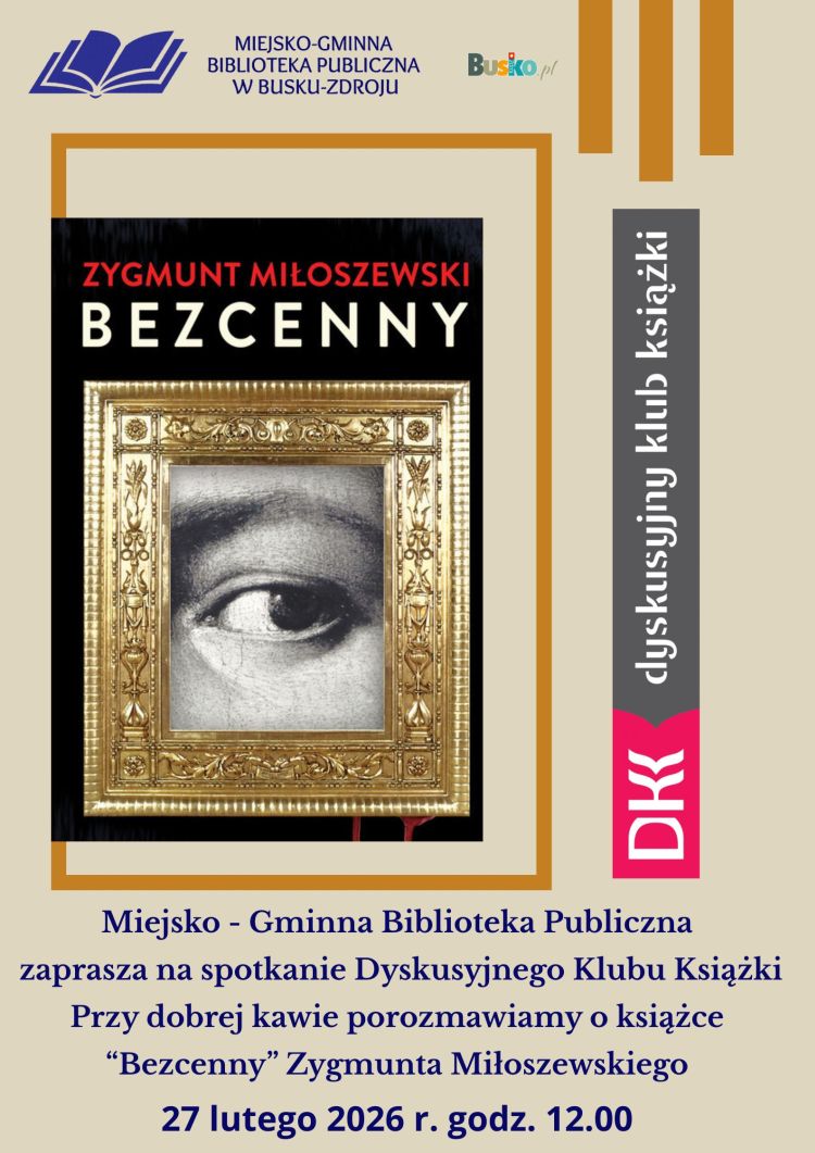 Dyskusyjny Klub Książki zaprasza!