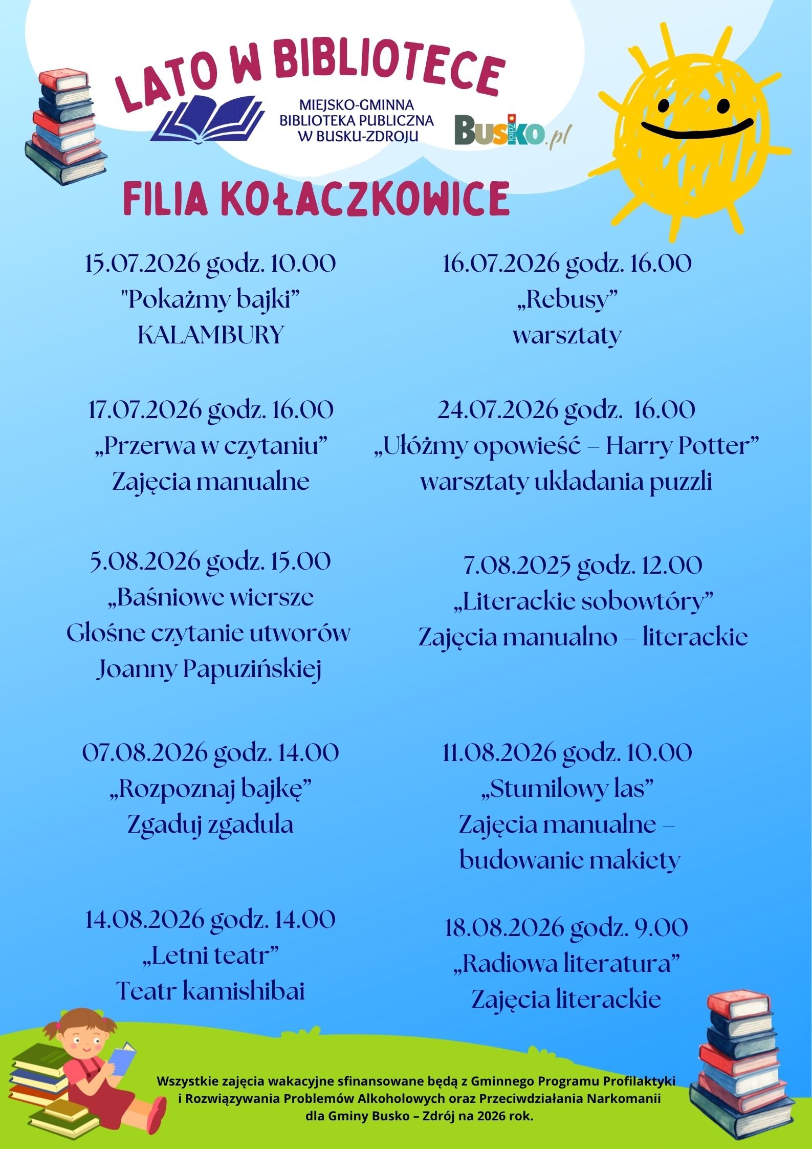 Wakacje z Biblioteką – przygoda czeka na Ciebie!