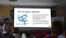 Slajd z prezentacji podczas spotkania