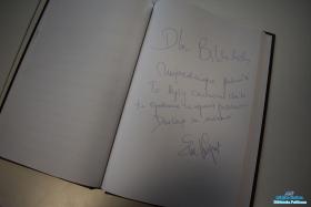 Pamiątkowy wpis w kronice