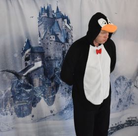 Aktor przebrany za pingwina