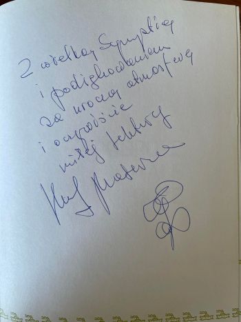 Książka Krzysztofa Materny z autografem