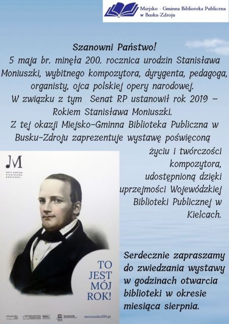 Wystawa "200. rocznica urodzin Stanisława Moniuszki"