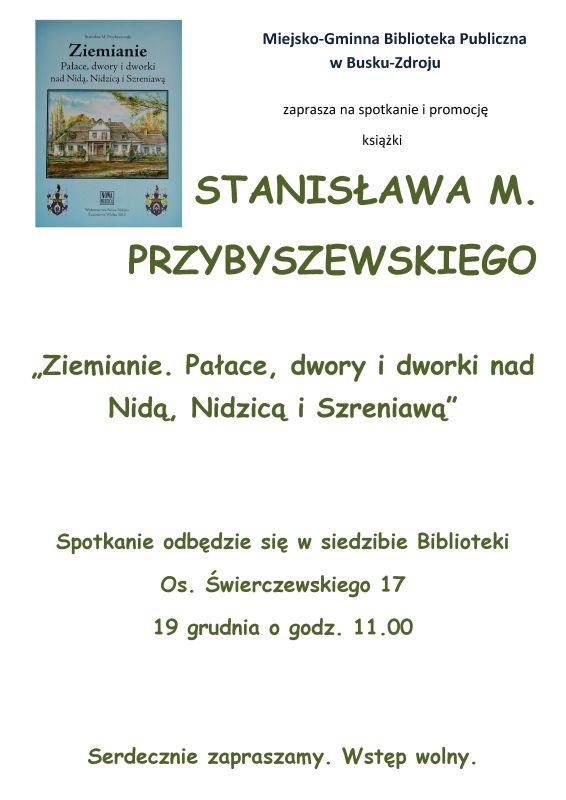 Spotkanie ze Stanisławem M. Przybyszewskim