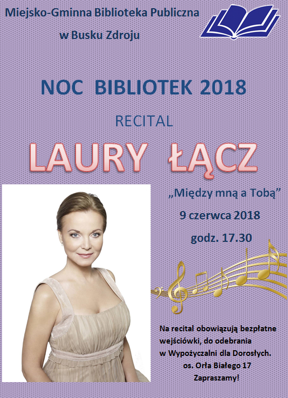 Laura Łącz – recital i spotkanie autorskie