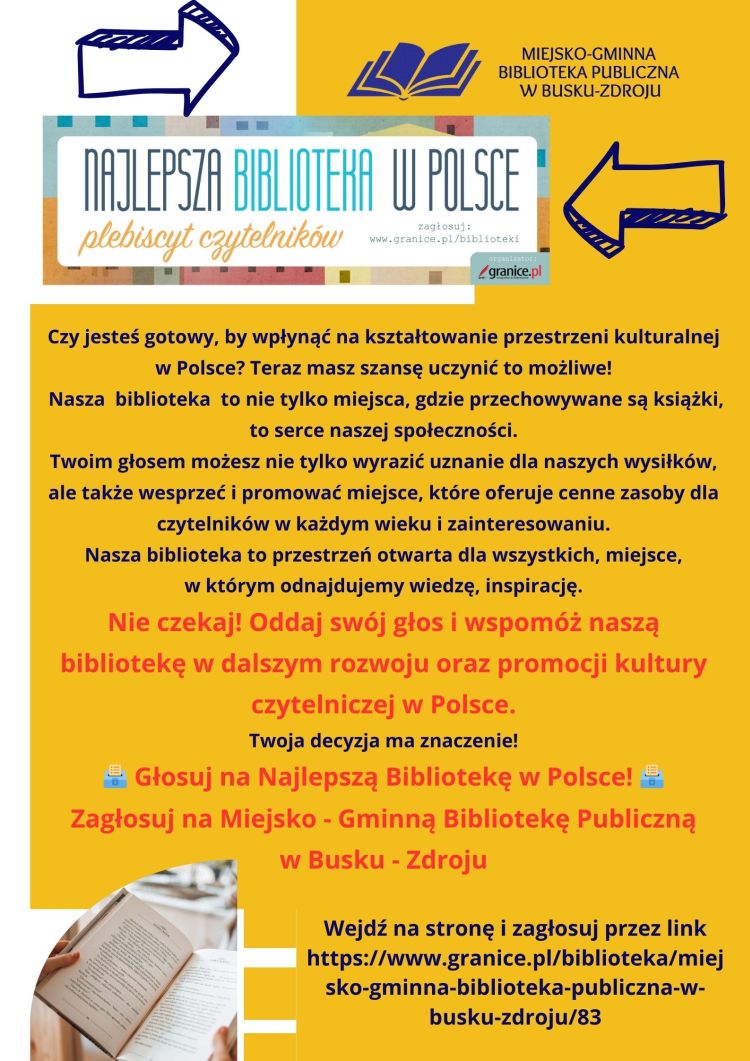 Głosuj na Najlepszą Bibliotekę w Polsce!
